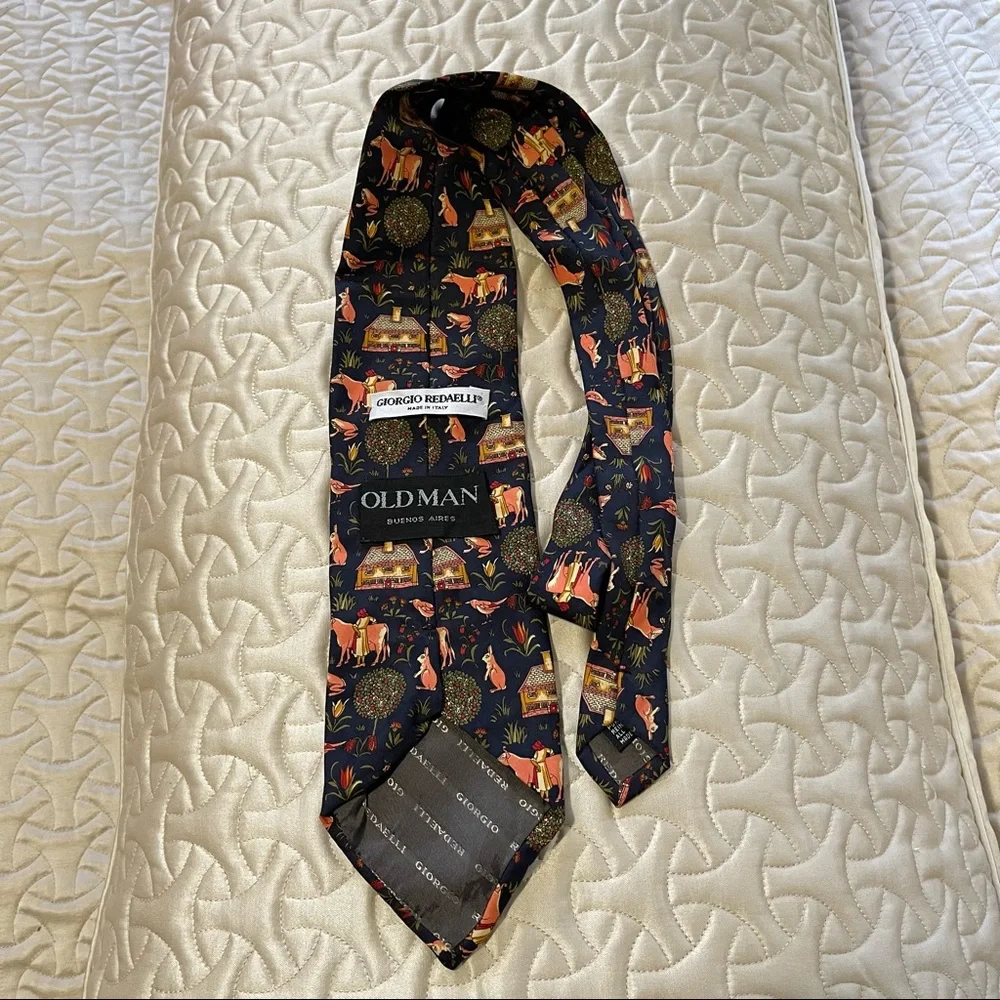 π Lovely Vintage Italian silk tie - Picture 3 of 7
